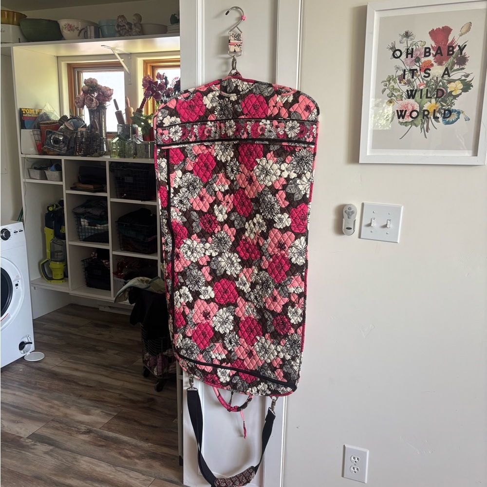 Vera Bradley Pink Floral Quilted Garment Bag - Picture 2 of 2